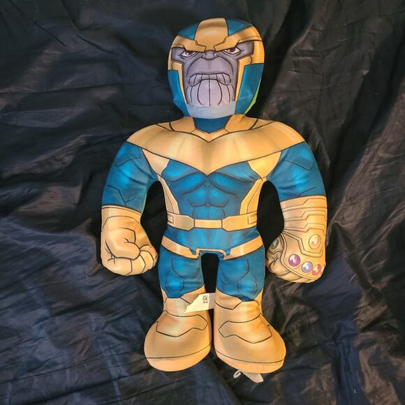 Marvel THANOS & HULK  2in1 Half Ems 18" Tall Double Sided Plush Clean Toy Soft - Picture 1 of 4
